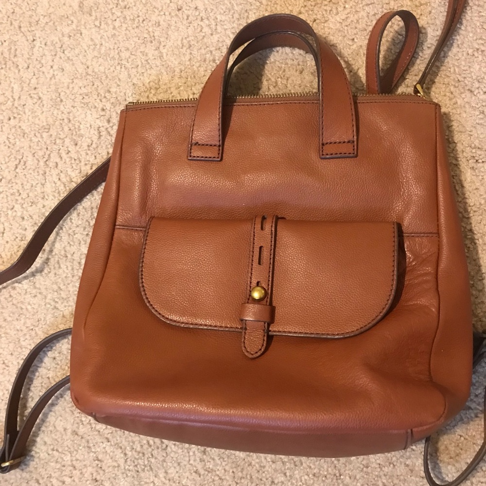 Fossil Leather Hunter Backpack
